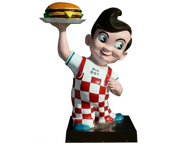Burger Boy Advertising Sign Statue Custom Made 